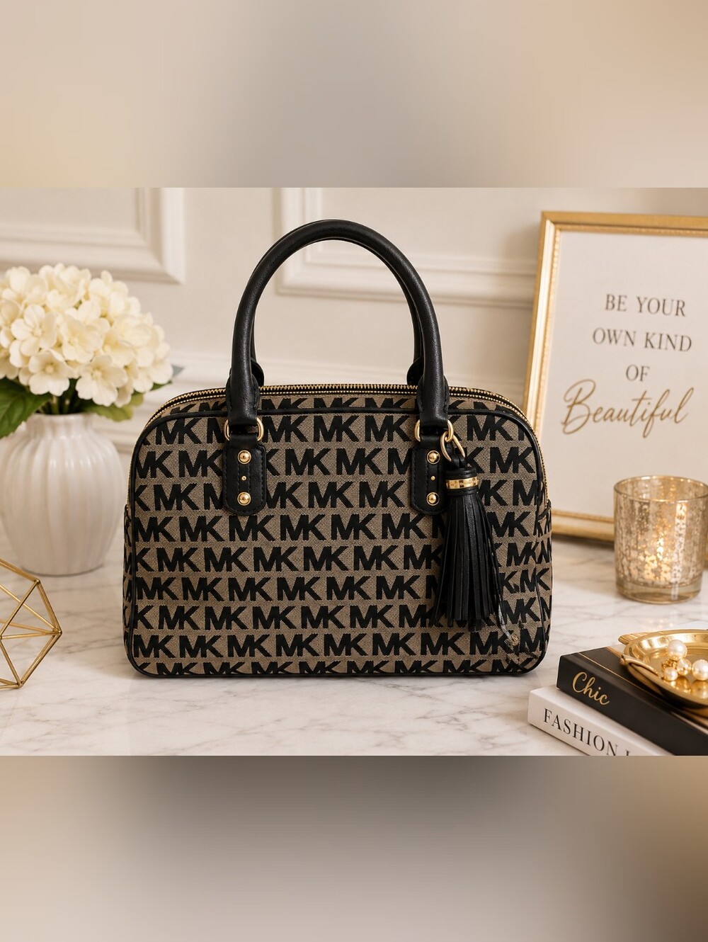 👜 Poshmark ListingTitle: Michael Kors Signature MK Logo Large Satchel Handbag